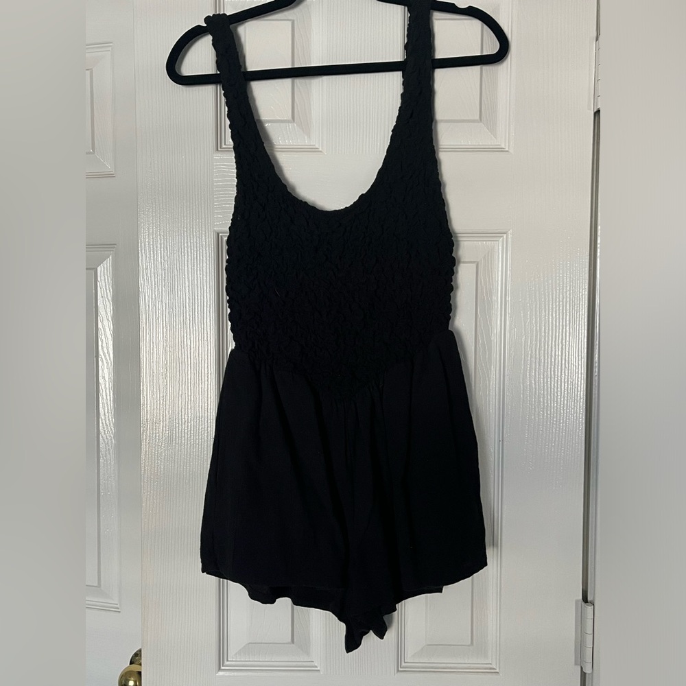 Free People crinkle top romper